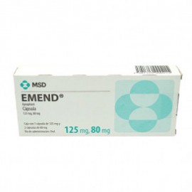 EMEND (APREPITANT) 125/80MG 1 CAP 125 MG Y 2 CAP 80 MG LAB MSD