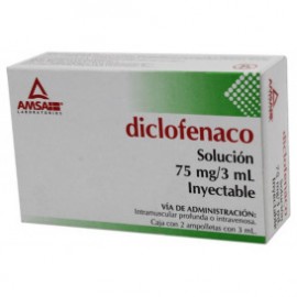 DICLOFENACO 2 FA 75MG/3 ML