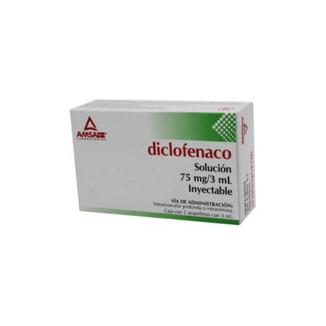 DICLOFENACO 2 FA 75MG/3 ML