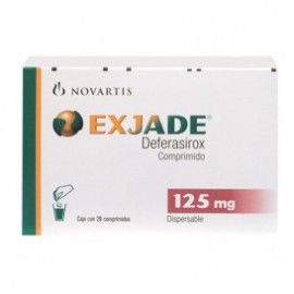 EXJADE (DEFERASIROX) 125 MG 28 COMP LAB NOVARTIS