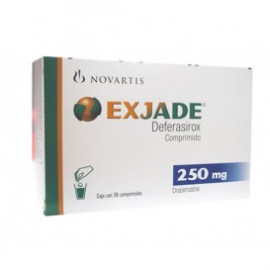 EXJADE (DEFERASIROX) 250 MG 28 COMP LAB NOVARTIS