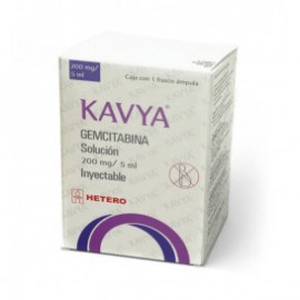 KAVYA (GEMCITABINA) 200 MG / 5 ML 1 FAM LAB AMAROX HETERO