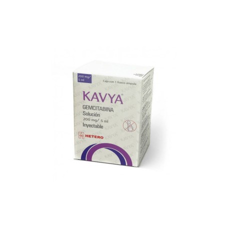 KAVYA (GEMCITABINA) 200 MG / 5 ML 1 FAM LAB AMAROX HETERO