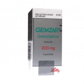 GEMZAR (GEMCITABINA) 200 MG SOL INY 1 FAM LIOFILIZADO LAB ELI LILLY