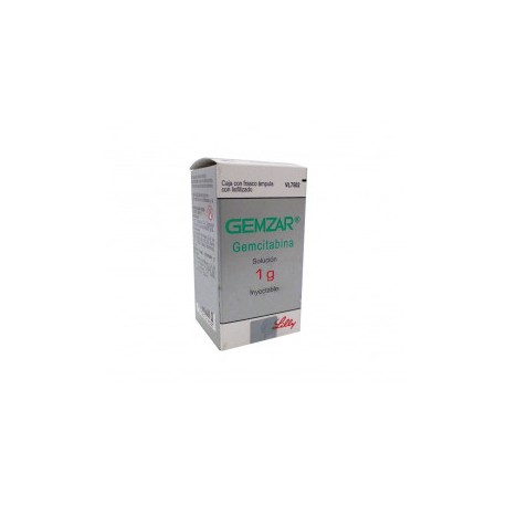 GEMZAR (GEMCITABINA) 1 G SOL INY 1 FAM LIOFILIZADO LAB ELI LILLY