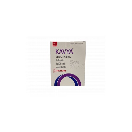 KAVYA (GEMCITABINA) 1 G / 25 ML 1 FAM LAB AMAROX HETERO