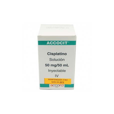 CISPLATINO - ACCOCIT  50 MG / 50 ML FA LIOFILIZADO LAB ACCORD FARMA