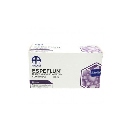 ESPEFLUN (MICOFENOLATO DE MOFETILO) 500MG 50 COMP LAB. RAAM