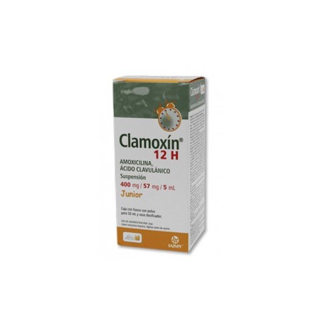 CLAMOXIN 12H JR 1 SUSP 400/57MG/5/50 ML