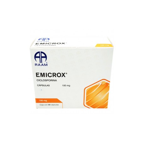 CICLOSPORINA (EMICROX)  100 MG 50 CÁPS LAB RAAM