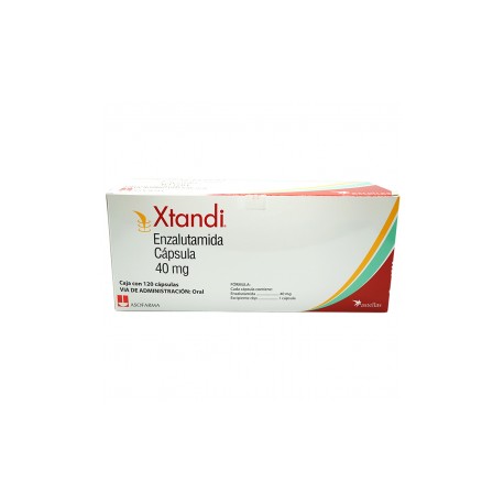 XTANDI (ENZALUTAMIDA) 40 MG CAJA CON 120 CÁPSULAS LAB ASOFARMA