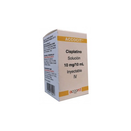 ACCOCIT (CISPLATINO) 10 MG / 10 ML FA LIOFILIZADO LAB ACCORD FARMA