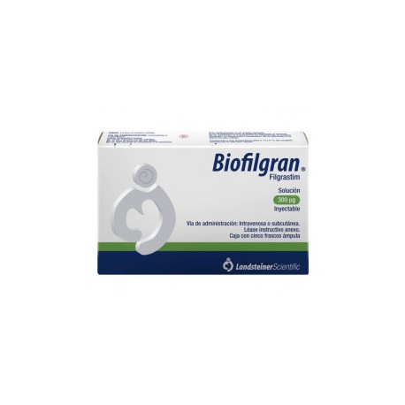 (R) BIOFILGRAN (FILGRASTIM) 300 MCG 5 FRASCOS ÁMPULA SOL INY LAB LANDSTEINER