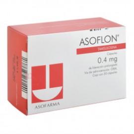 ASOFLON (TAMSULOSINA) 0.4 MG LIBERACIÓN PROLONGADA CAJA CON 30 CÁPSULAS LAB ASOFARMA