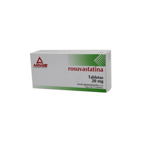 ROSUVASTATINA 15 TAB 20 MG