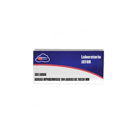 (GI) AGUJA - AGUJAS HIPODERMICAS 100 AGUJAS DE 20X38 MM