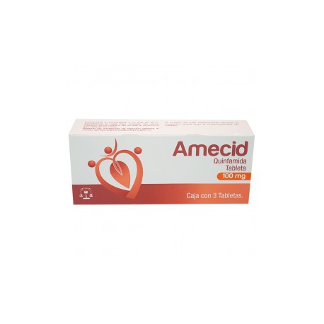 (GI) QUINFAMIDA - AMECID 3 TABS DE 100 MG