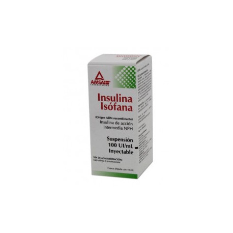 INSULINA HUM ISOF INT 1 FA 100UI/10 ML