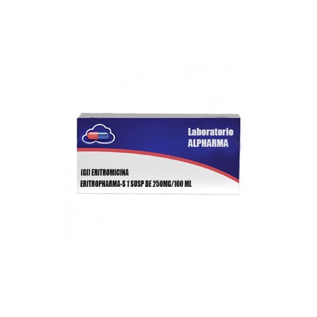 (GI) ERITROMICINA - ERITROPHARMA-S 1 SUSP DE 250MG/100 ML