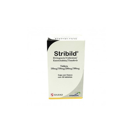 STRIBILD (EMTRICIRABINA/TENOFOVIR DISOPROXILO/ELVITEGRAVIR/COBICISTAT) 150/150/200/300...