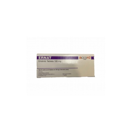 ERNAT (ERLOTINIB) 100 MG CAJA CON 30 TABLETAS LAB ACCORD